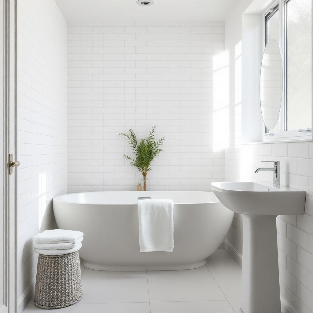 Pristine clean bathroom